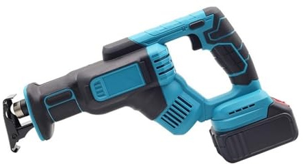 Sega Circolare, Seghetto alternativo a batteria for il taglio di legno e metallo con 4 lame compatibili,Per Legno Metalli Teneri(No Battery)