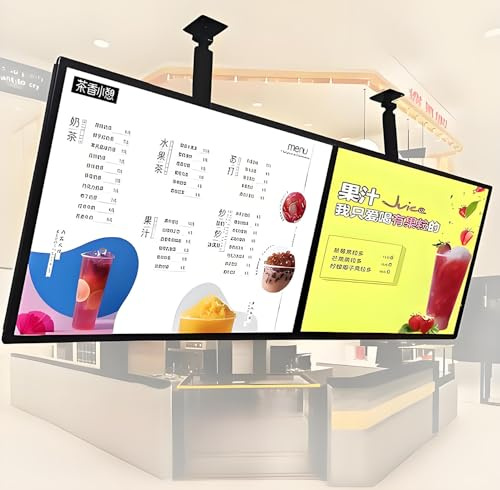 Cartellone luminoso, pannello luminoso a LED con cornice a scatto sottile, schermo pubblicitario a LED per esposizione commerciale a parete, pannello menu retroilluminato a LED 19.69x31.5inches