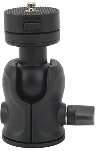 Cavalletto macchina fotografica 2 in 1 con testa a sfera 360° e clip cellulare 8 cm - Supporta monopiede e treppiede, regolazione angolo versatile per foto e video