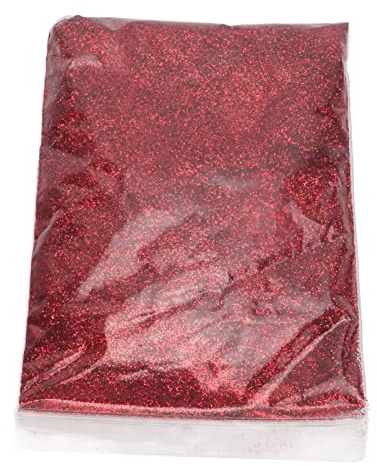 Generic Paillettes Extra Fines et Brillantes, Magnifiques pour les Ongles, le Visage et le Corps, Artisanat, Décorations de Noël Largement Utilisées, 50g (rouge)