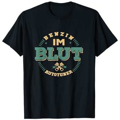 Auto Tuning Tuner Benzin im Blut Turbolader Big Boost Tee T-Shirt