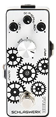 Fame Echo Schlagwerk, Kompaktes Delay/Echo Effektpedal, Geeignet für Gitarren