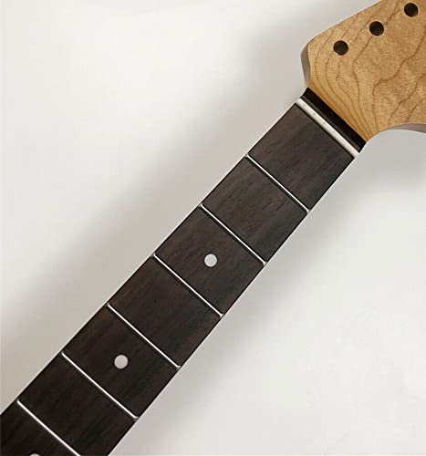 Gitarrenhals, 21 Bünde, Palisander-Griffbrett und Knochensattel aus Nitro