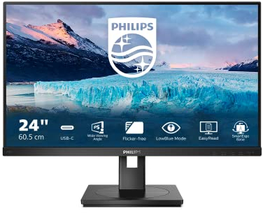 Philips 243S1 LCD-MONITOR, 60,5 CM (23,8), 75 HZ, IPS, HDMI/DP/USB-C