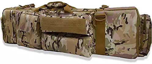 Gewehrkoffer Doppelte lange Gewehrtasche Feuerwaffen-Transportkoffer Outdoor Taktische Karabinerkoffer Wasserstaubbeständige Langwaffenkoffertasche, Tasche für das Jagdschießen, verfügbare Länge in 39