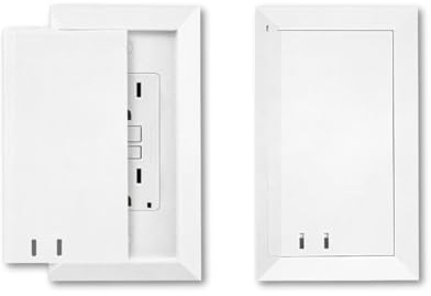 Child Resistant Outlet Cover 4-pack White Decora GFCI Wall Plate Sliding Door that Locks Safe & Stylish Patented Design Made in the USA Quick & Easy Installation Socket Shield