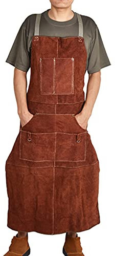 Blissbuilt Welding Apron With Pockets,Heavy Duty Tools Apron,Heavy Duty Workshop Apron For Welders And Blacksmiths,Heat And Flame Resistant (115cm*65cm)
