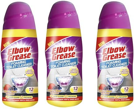 DEEP FRESH CLEAN: Foaming Toilet Cleaner - Berry Blast Fragrance (500g) by Elbow Grease (3, Berry Blast)