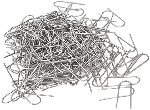 Ceramic Kiln U Hooks 200 Pcs Nichrome Wire Jump Rings High Temp Alloy for Pendants Jewelry Glass Melting