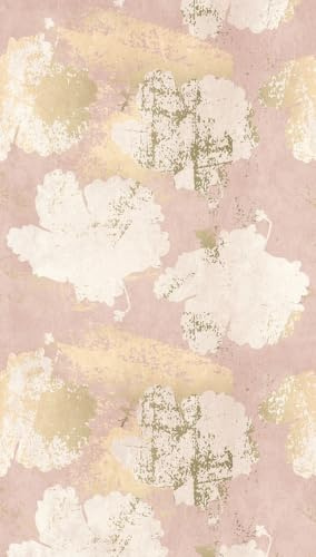 Livingwalls 398381 Papier peint photo intissé Motif fleurs rose, crème, beige 1,59 x 2,80 m Fabriqué en Allemagne