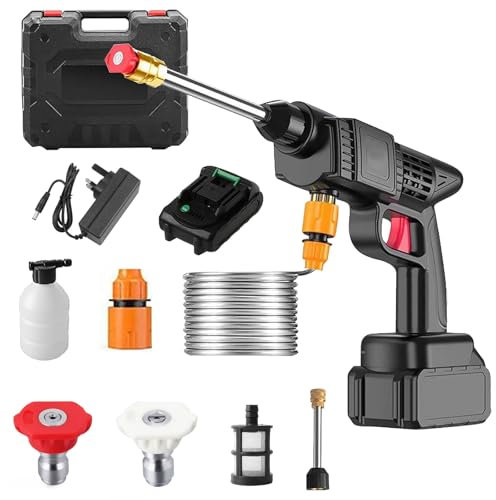 Cordless Pressure Washer, Portable Battery Power Washer, 12V Rechargeable Battery Electric Pressure Washer, for Car Floor/Garden Cleaning,Watering