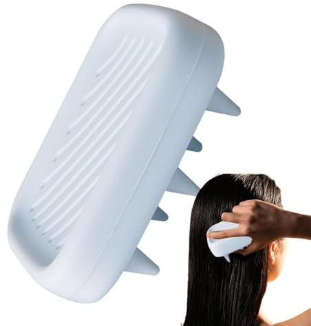 Qiwieod Scalp Scrubber for Shower, Scalp Massage Brush, 2-in-1 Wet Dry Hair Brush for Detangling and Bath Brushes, A Must Have for Every Home, Soft and Comfortable Hair Comb for Men