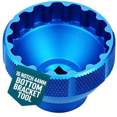 Wjelet Park Tool BBT-69.2 Shimano Bottom Bracket Tool 44MM 16 Notch BB Tool BBT 69.2 Bottom Bracket Removal Tool 3/8 Compatibility Centerlock Shimano Hollowtech Tool