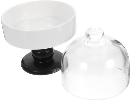 HOLIDYOYO 1ensemble Bols à Dessert Céramique Avec Couvercle Coupe à Glace Sur Pied Pour Fruits Et Douceurs Centre De Table Élégant Pour Snacks