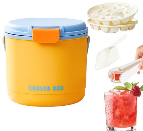 Seau de glace extérieure, seau à glace à vin | Refroidisseur de vin à triple isolée portable avec couvercle | Gardez le froid à la baignoire des boissons, buvez des accessoires plus frais pour pique-n