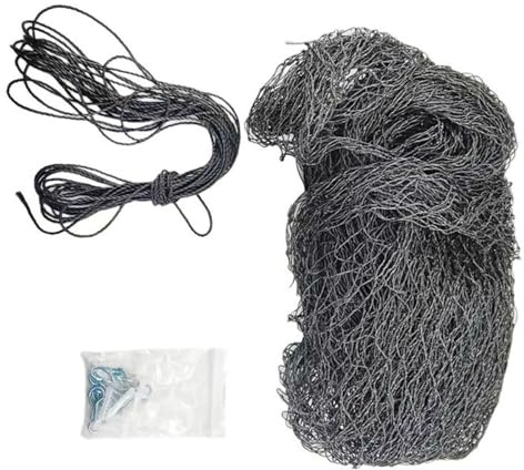 omiinitio Red de seguridad para gatos reforzada con alambre de acero para balcón y ventana Valla de seguridad reforzada para mascotas