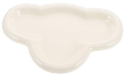 MUCKLILY Plateau Céramique Forme pour Bijoux Assiette Décorative Douce pour Rangement de Bibelots pour Décoration de Chambre Salle de Bain