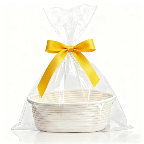 AHEJIOO Geschenkkorb Leer, Präsentkorb Leer Mit Geschenktüten Und Bändern, Geschenk Korb, Korb Für Geschenke, Korb Geschenk, Für Weihnachten, Geburtstag, Hochzeit, Babyshower & Diy Geschenkideen