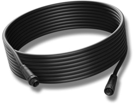 Steinel 089290 Rallonge 5 m pour système d'éclairage, câble Basse Tension, résistant aux intempéries IP67, Plug & Play, Accessoires de Jardin 24 V, Noir