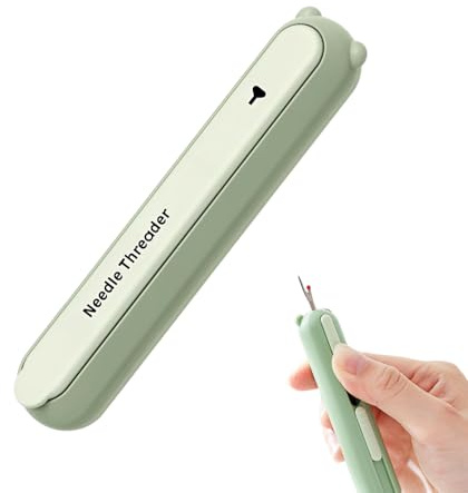 Generisch Nadeleinfädler Nähzubehör, 2 in 1 Einfädelhilfe Nadel Nahttrennwerkzeug Dehnbarer Entferner Nadeleinfädelwerkzeug Nähnadeln für Handnähen Handwerk Stricken (A#)