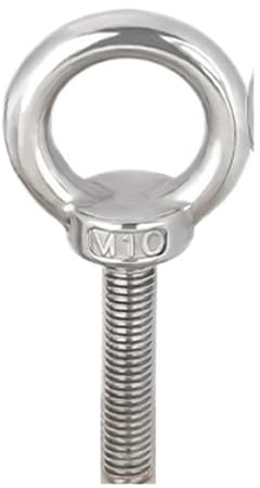 1 pz M4-M24 304 Bullone ad occhiello in acciaio inossidabile Vite di sollevamento Anello aggancio anello marino Foro per Legno Metallo(M18x50mm)