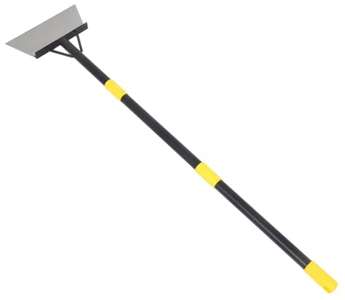 Sosoport Pala Piatta da Giardino in Metallo Manico Regolabile 127 CM – Raschietto per Erbacce da Marciapiede e Bordi del Prato – Utensile Raschia-Neve per Diserbo e Rimozione Ghiaccio per