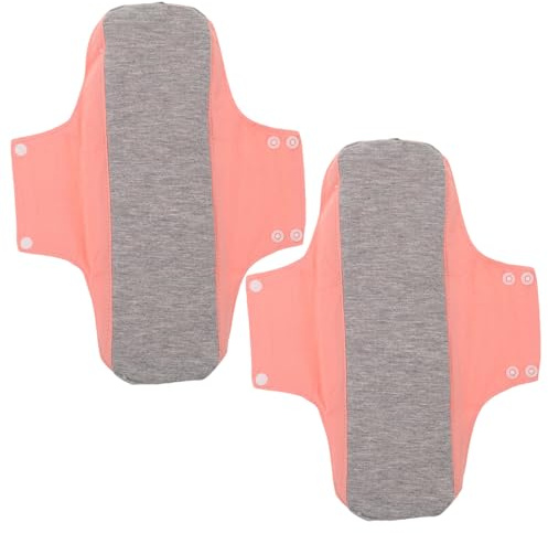 Wiederverwendbare Wochenbettpflege Einlage 2 Stück aus Baumwolle Rosa | Dünn und Nahtlos, für Nacht und Tag, Geeignet für Stillinkontinenz und Wochenbettzeit