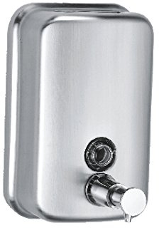 Bene 28205 Dispenser Sapone Liquido da Parete 500 ml in Acciaio Inox 18/8 (SUS304) Argento