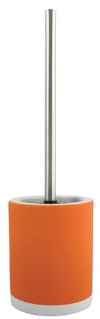 MSV WC Bürste Klobürste Toilettenbürste â€žCagliariâ€œ aus Keramik Soft Touch Orange