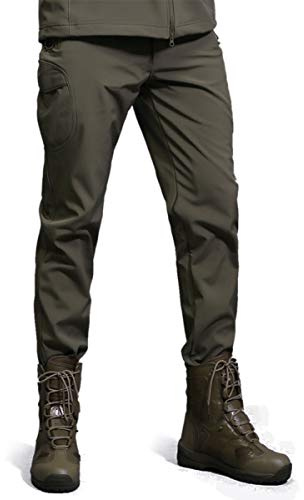 Hombre Polar Softshell Forro Impermeable Pantalones Senderismo Esquí Invierno Caliente Pantalones Al Aire Libre