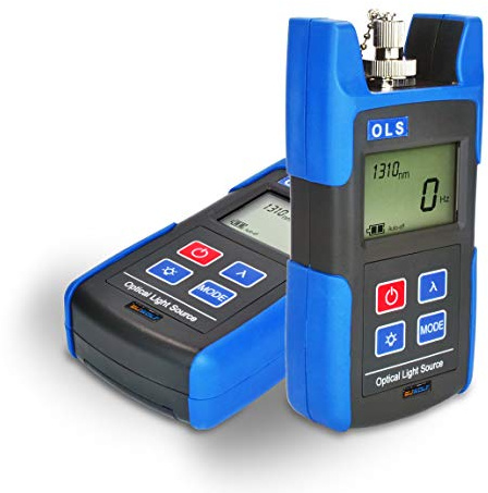 SUWOLF 1310/1550nm Mini Fiber Optical Laser Light Source FTTH Portatile tester fibra ottica con SC FC ST Adpater per la Manutenzione di CCTV/CATV Engineering