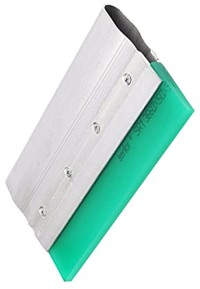 Aluminium Silk Screen Printing Squeegee V-cut 10cm Aluminium Handle Rubber Scraper for Screen Printing
