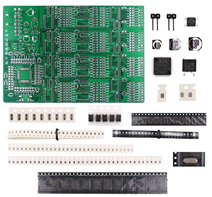 D DZRCOXI Soldering Practice Kit,DIY SMD SMT Welding Practice Soldering Skill Training Board (Soldering-300 Elements)