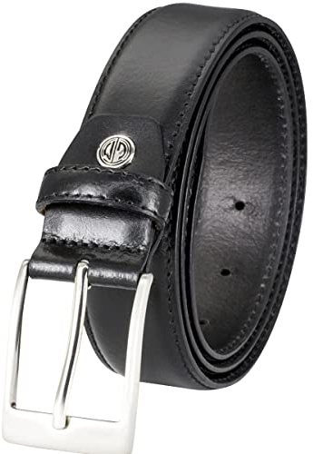 LINDENMANN Anzug-Ledergürtel Herren 35 mm Rindleder schwarz