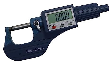 FUNTLY bügelmessschraube Einzelnes rundes Kopfrohr-Außenmikrometer 0–25/25–50/50–75/75–100 mm Digitale Mikrometer-Werkzeuge (Color : 75-100mm)