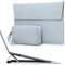 HYZUO 15-16 Inch Laptop Sleeve Bag with Adjustable Stand Feature for MacBook Pro 16 M4/M3/M2/M1 2025-2019, XPS 15, MacBook Pro 15 2015-2012, Case with Pouch, Pale Blue