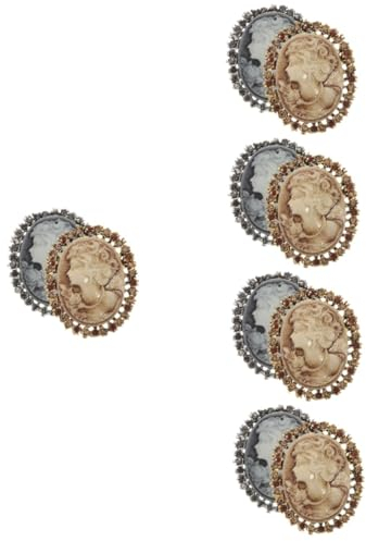SHERCHPRY 10 Stk Vintage Strasskorsage Anstecknadel Mit Strass-kamee Pullover-clip-brosche Mädchenhafte Einrichtung Strass-brosche Benutzerbild Fräulein Europäisch Und Amerikanisch Legierung