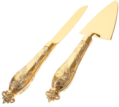 DECHOUS 1set Cake Cutter and Server Set Premium Pizza Spatula and Cake Cutting Tool for Weddings Parties Home and Restaurants for Pies Tarts and Celebrations