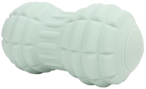 4 Gang Vibrations Erdnuss Massageball, Tiefengewebe Triggerpunkt Massagerolle mit 10 Minuten Timer Funktion, für Fußmassage, Muskelentlastung, Myofasziale Entspannung (GREEN)