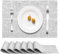 Dyaucwpo 6 Pezzi Tovagliette Americane Lavabili, PVC Tovaglietta Colazione, Tovagliette all'Americana Antiscivolo Resistenti al Calore, Facile Pulizia, per Cucina, Hotels, Ristorante, 44x30 cm
