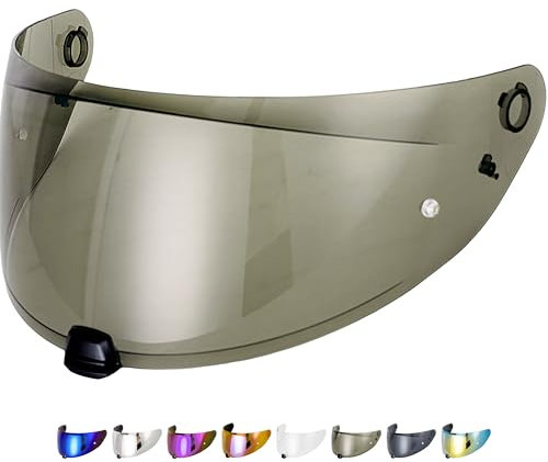 Everalo Visiere Casque Compatible avec Hjc i70 - i10 - Ecran HJ 31 Compatible Pinlock Ready - Visière Anti-Rayures (Noire 30%)
