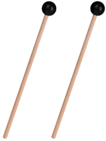 GLSTOY 2stücke Zungen Trommel Schlägel Holz Griff Percussion Instrument Zungen Trommel Schlägel Holz Griff Percussion Instrument