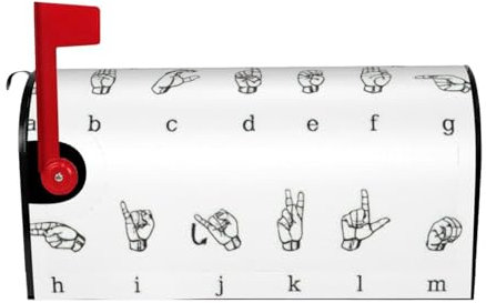 Protezione magnetica per cassetta postale dell'alfabeto, impermeabile, stampa personalizzata per cassette postali