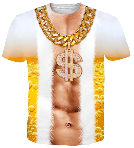 Loveternal Camiseta unisex con impresión 3D, camiseta de verano, gráficos informales, manga corta, S-3XL, XXL