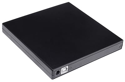 VILLCASE Grabadora USB CD DVD Portátil Lector y Regrabador Compatible con Pc y Laptop Diseño Compacto y Soporte para DVD RW CD RW Requerida Negro