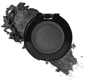 Fard a Paupiere Paillette, Noir Longue Durée Ombre à Paupières Pailleté | Palette Fards à Paupières Waterproof, Highly Pigmented Facile à Estomper, Avec Miroir et Pinceau Maquillage Cadeau Femme