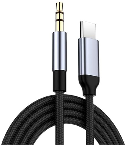 JADAYA USB C auf Klinke AUX Kabel, USB C zu 3,5mm Jack Auto Kopfhörer Adapter Nylon Geflochtene Aux Kabel für iPhone 15 Pro Max/15 Plus, Samsung Galaxy S23/S22/S21 Ultra, Huawei P40/Mate40 (3 Meter)