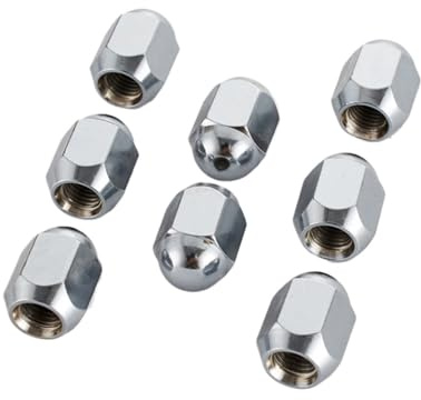 10 tuercas de rueda de 10 x 1,25 mm, con asiento de bellota abultado, M10 x 1,25 mm, 23 mm, hexagonales, 17 mm, M10.