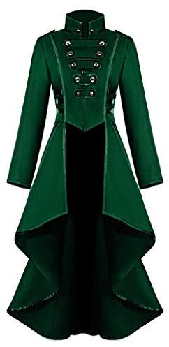 Abrigo Largo Mujer Elegante Con Botones Y Encaje Chaqueta Gótica Con Solapa Diseño Retro Ajustado Ropa De Moda Para Primavera Otoño Invierno Estilo Clásico Ideal Para Uso Diario