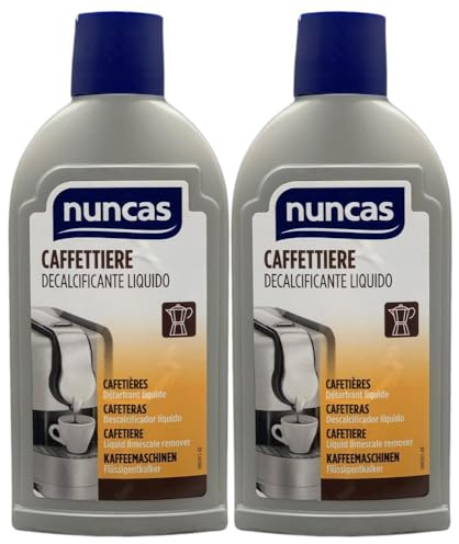 Decalcificante Liquido per la Manutenzione Periodica di Caffettiere e Macchine per Caffè Espresso, 250ml (2 Unità)